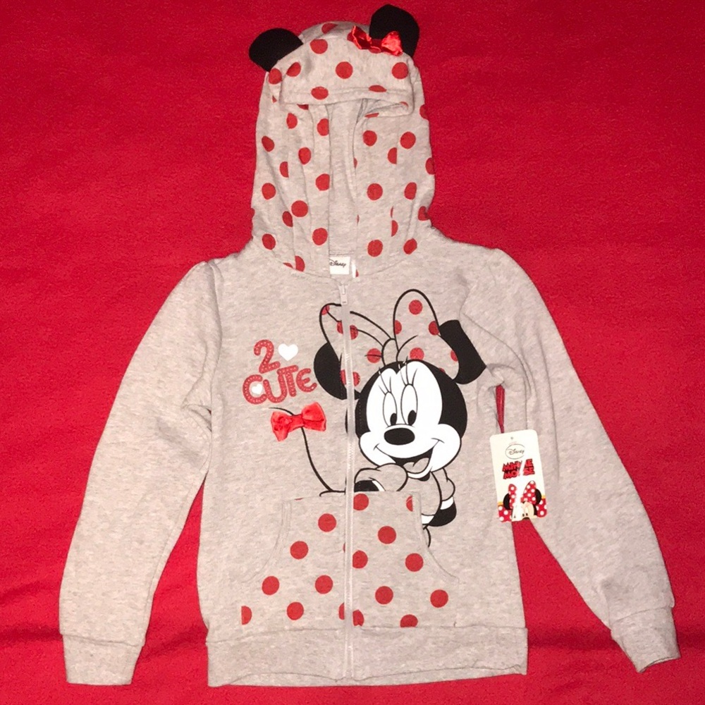 Child’s DISNEY Minnie Mouse Hooded Jacket ~ 6X